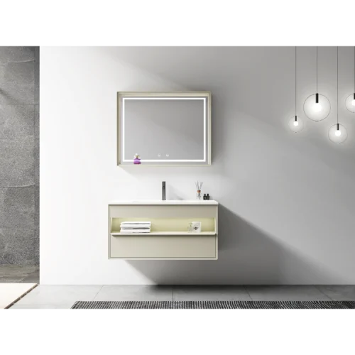 open storage vanity