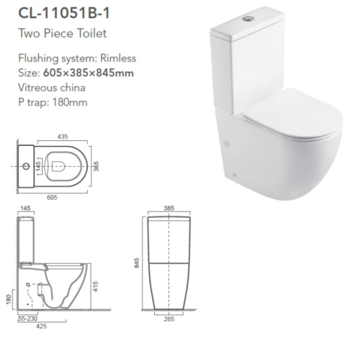 watermark two piece toilet