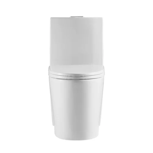 toilet supplier model 12011 white and black one piece toilet