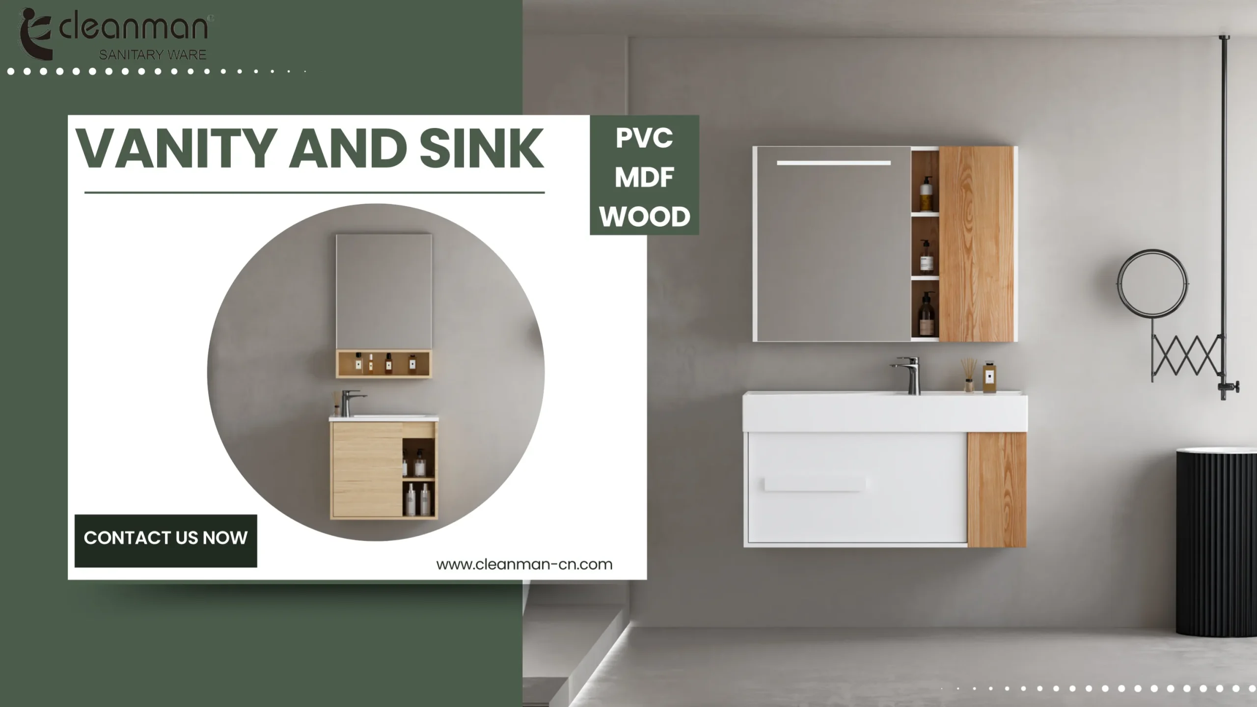 vanity and sink