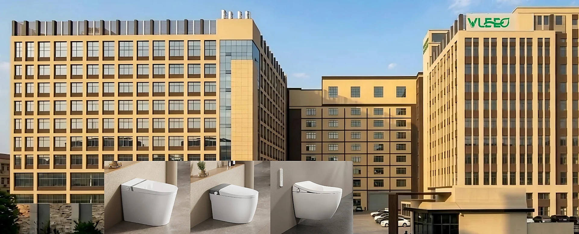 VLEEO smart toilet factory production line and smart toilet models